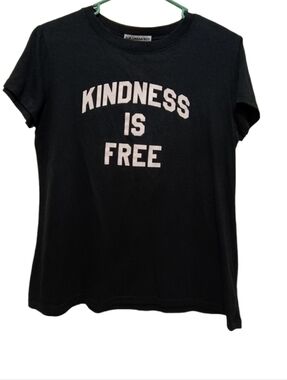 Sub_Urban Riot Black Tee with White Print Kindness Is Free